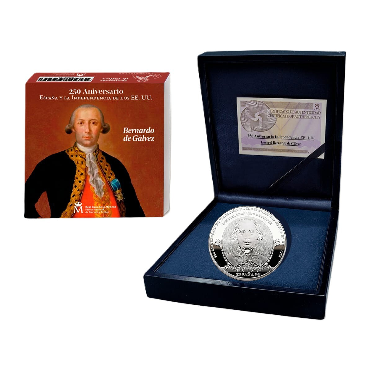 2026 Bernardo de Gálvez - 10€ Espanha Proof